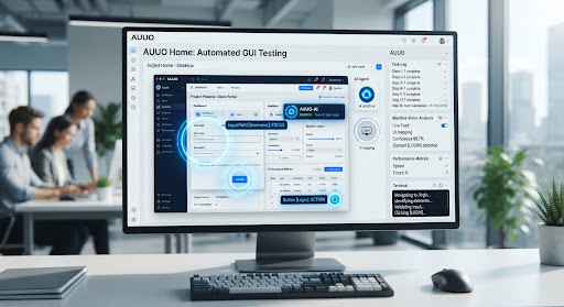 A live AUUO agent session inside a software interface.